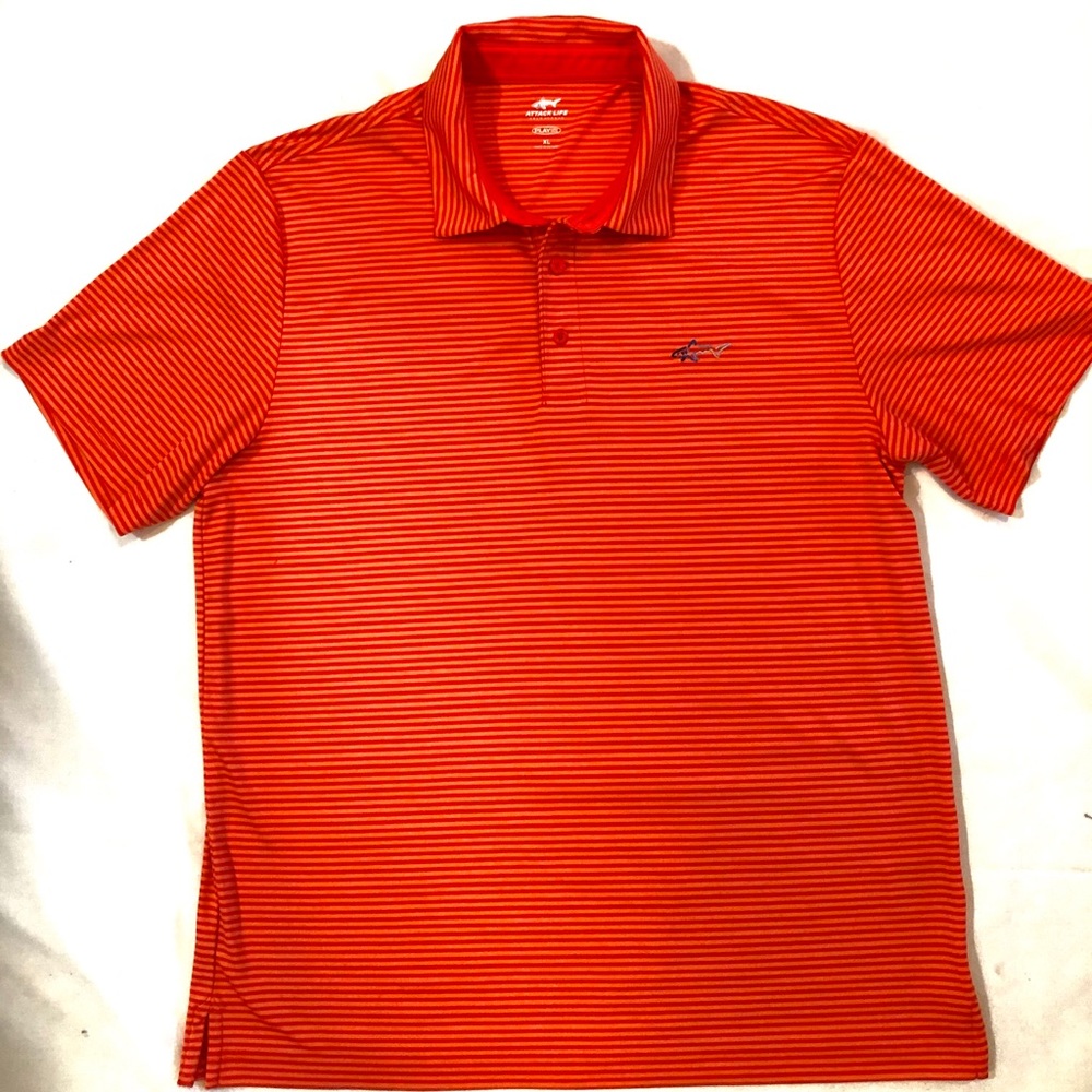 Attack life Greg Norman 5 iron golf polo XL